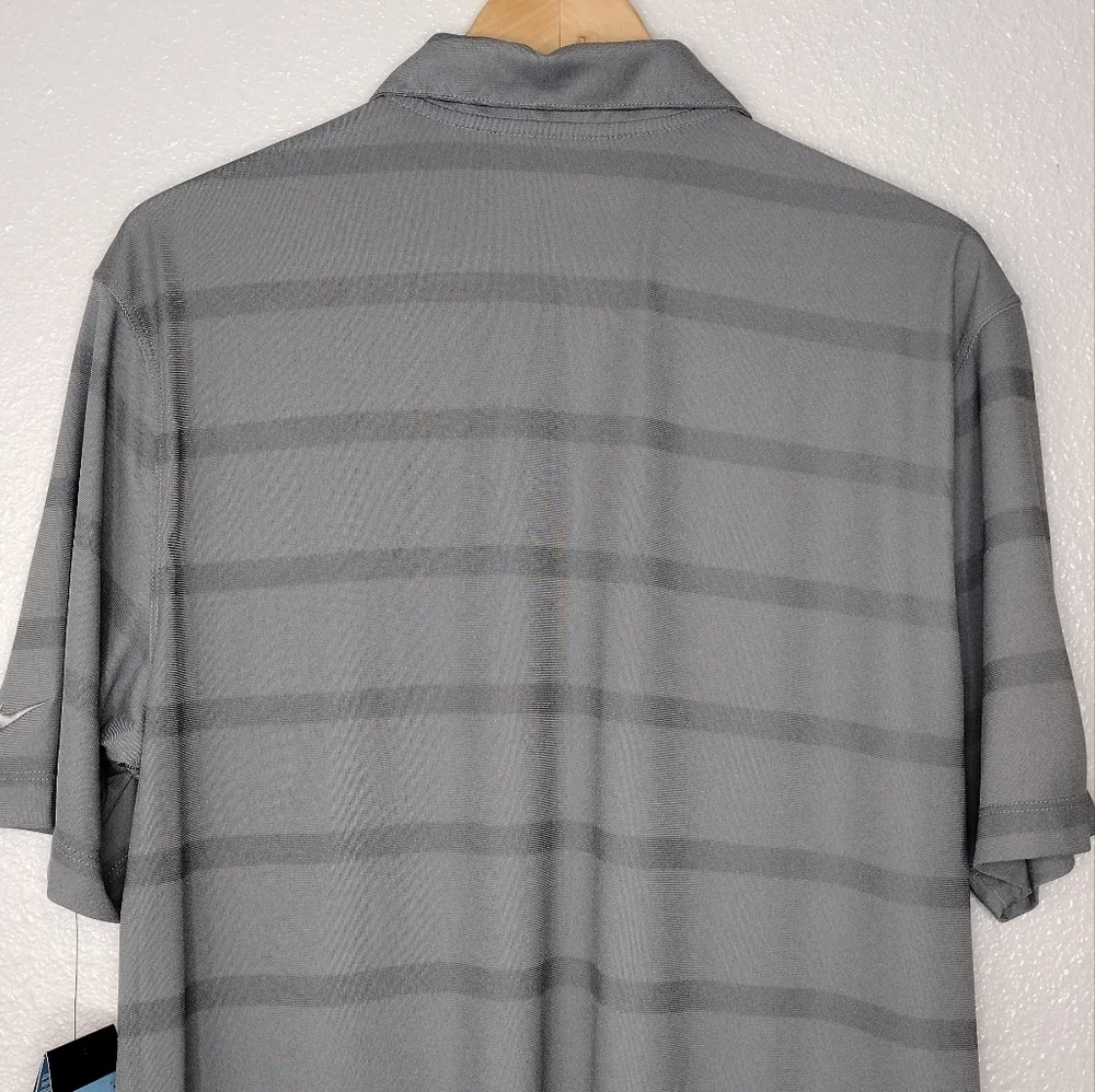 NWT Nike Golf Dri Fit Striped Short Sleeve Polo Shirt
